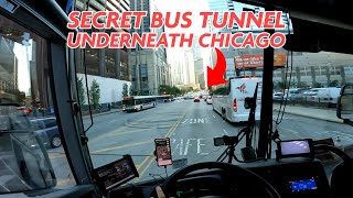 Secret tunnel under Chicago just for buses called the BUS WAY [upl. by Veronica]