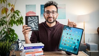 My Favourite Tech for Reading Books  Kindle vs iPad vs Books vs Audiobooks [upl. by Mannos]