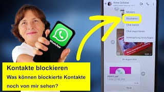 WhatsApp Tipp Kontakte blockieren und löschen Was sieht der andere dann noch [upl. by Aleras506]