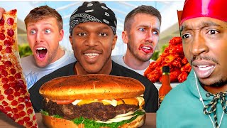 AMERICAN REACTS TO SIDEMEN WORLDS HARDEST FOOD CHALLENGE [upl. by Vinni]