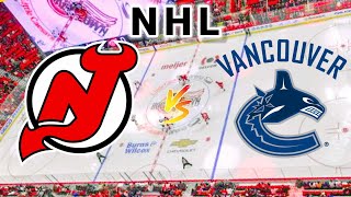 New Jersey Devils vs Vancouver Canucks  2024 NHL Play by Play Live Score [upl. by Ilrak]