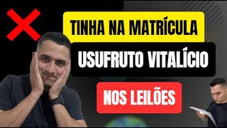 O QUE É USUFRUTO VITALÍCIO EM LEILÃO DE IMÓVEIS [upl. by Ennylhsa]