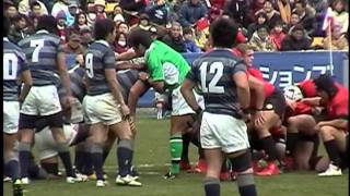 20111225 第48回ラグビー大学選手権２回戦 帝京大学対同志社大学 [upl. by Moore868]