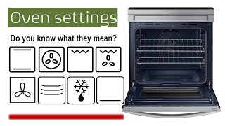 ❗ Oven settings explained  What do they mean [upl. by Ardekal]