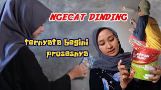 TUTORIAL CAT DINDING RUMAH PERLU PAKAI PLAMIR ATAU SEALER [upl. by Riesman]