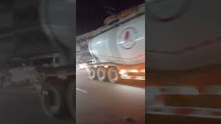 flammable trailer Truck shortsvideo [upl. by Noivaz]