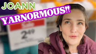 Joann’s YARNORMOUS Yarn Sale 🤩 Come Yarn Shopping with Me [upl. by Ahtnama]