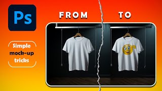 ⁣Tshirt Mockup Tricks in Adobe Photoshop photoshoptutorial graphicdesign [upl. by Anaitit608]