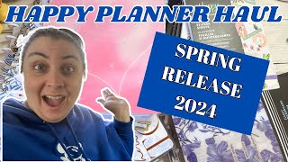 HAPPY PLANNER HAUL Spring 2024 New Release  Planner Flip Throughs [upl. by Danete]