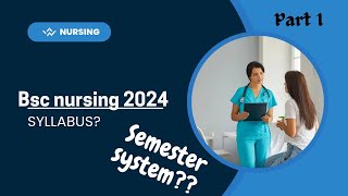 Bsc nursing syllabus 2024 konse konse subject hote hai bsc nursing mei bsc nursing counselling 2024 [upl. by Lund]