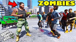 Franklin Become BODYGUARD In ZOMBIE APOCALYPSE GTA 5  SHINCHAN and CHOP [upl. by Nnael]