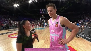 Sam Mennenga postgame interview vs Brisbane Bullets  Round 1 NBL25 [upl. by Ianteen837]