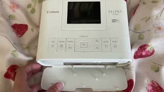 Canon Selphy CP1300 Wireless Compact Photo Printer with AirPrint and Mopria Device Printing Review [upl. by Ameehsat]