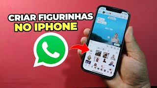 Como criar suas figurinhas no WHATSAPP pelo iPHONE [upl. by Ethbin]