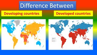 Difference between Developed Countries and Developing Countries [upl. by Gussi]