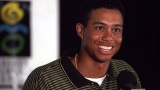 Tiger Woods 1996 Hello World press conference [upl. by Walford]