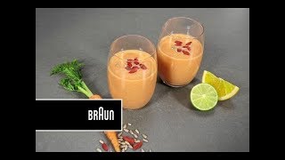 Recette Braun  Smoothie vegan ensoleillé à l’orange [upl. by Allix]