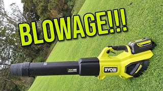 Ryobi 36v Blower Review Ryobi 40v 730CFM Whisper Series Blower BEST BLOW FOR YOUR BUCK [upl. by Atiroc]