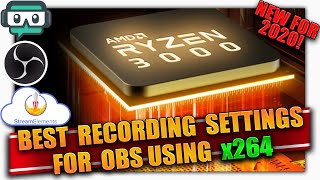 Best Recording Settings for OBS Streamlabs amp StreamElements for Low End and New PCs ✔️x264 ✔️ 2020 [upl. by Derby]