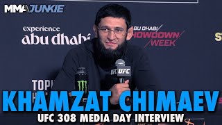 Khamzat Chimaev Warns Robert Whittaker Im The Most Dangerous Guy in The World  UFC 308 [upl. by Nirro]