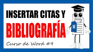 Pestaña Referencia Citas Y Bibliografías  Curso de Word 9 [upl. by Repip447]