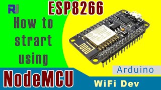 Introduction to NodeMCU ESP8266 WiFi Development board with HTTP Client example Robojax [upl. by Argella]