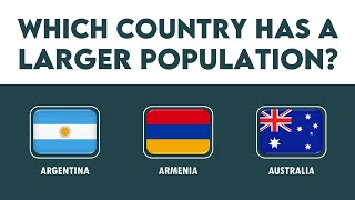 Which country has a larger population Part 1 countrycomparison [upl. by Brote]