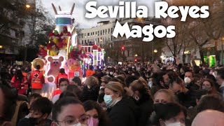 Cabalgata de Reyes MAGOS in Seville Spain 🇪🇸 3 Kings Day Parade [upl. by Alimac]