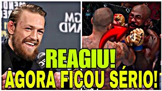 CONOR MCGREGOR REAGE A VITÓRIA DE ALEX POATAN CONTRA KHALIL ROUNTREE JR UFC 307 [upl. by Nikolas]