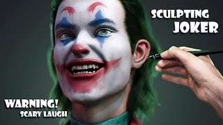 Sculpting Joker Digitally 2019  Blender 3D Timelapse [upl. by Auop]