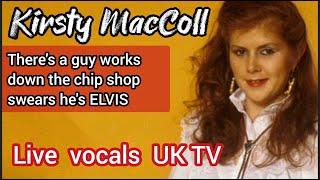 Kirsty MacColl Theres a Guy Works Down the Chip Shop Swears Hes Elvis Widescreen Edit [upl. by Winthorpe]