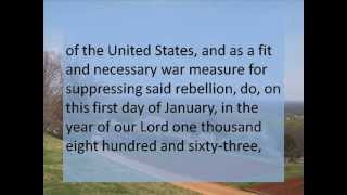 Emancipation Proclamation  Hear and Read the Full Text  Abraham Lincoln [upl. by Hamehseer]