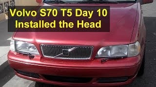 Volvo S70 T5 restoration day 10 finish head clean block install head  Auto Repair Series [upl. by Viscardi163]