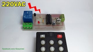 How to make Remote Control Switch using CD4017 [upl. by Iturk]