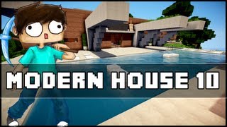 Minecraft  Modern House 10 [upl. by Yrekcaz]