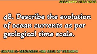 348 Evolution of Ocean Currents in Geological Time  A Detailed Study [upl. by Delores]