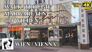 💥 Entlang des Wienflusses Margareten Wieden Wien Vienna City Walking 4k 60fps [upl. by Yvan260]