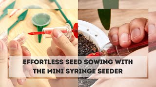 Mini Syringe Seeder  Seed Planter Mini Hand Spreader Garden Seed Planter for Carrot Lettuce [upl. by Metts]