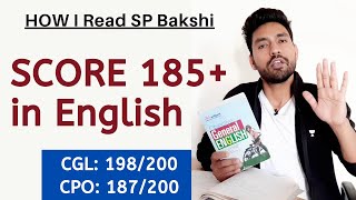 How to Read SP Bakshi Objective General English  Score 180 In English [upl. by Halverson]