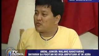 Andal Jr defends Agra endorses Aquino [upl. by Ahlgren]