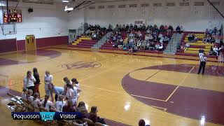 Girl’s Basketball Poquoson vs Jamestown [upl. by Sorodoeht]