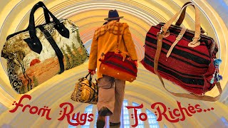 From Rugs To Riches Creating Historic Style Carpet Bags  vintage textiles  pattern designing [upl. by Weatherby]