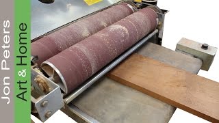 My Drum Sander amp How To Make A Sapele Mahogany Top [upl. by Bernhard866]