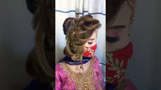 Bridal hairstyle for wedding ❤️ hairstyle weddinghair summervibes bridalhairstyle viralshorts [upl. by Cherise189]