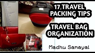 Travel Bag Organising 17 Tips for Travel Packing English subtitles [upl. by Nolak917]