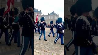 Change of the Royal Guards 🇩🇰💂 copenhagen denmark travel europe youtubeshorts shorts [upl. by Robinson903]