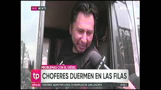 22102024 PROBLEMAS CON EL DIÉSEL CHOFERES DUERMEN EN LAS FILAS RED UNITEL [upl. by Kevyn]