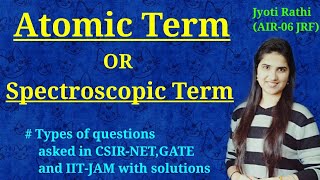 Term symbols from electronic configurationterm symbols and microstates inorganic chemistry csirnet [upl. by Martha]