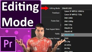 Select the Correct Editing Mode for the Sequence Settings Premiere Pro [upl. by Sordnaxela492]