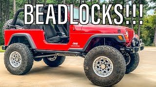 Hutchinson Rock Monster Beadlock Wheel Overview and Installation  Jeep LJ 1 Ton Project [upl. by Creigh]